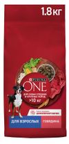 Сухой корм для собак Purina ONE с говядиной и рисом, 1,8 кг