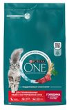 Сухой корм для кошек Purina ONE с говядиной и пшеницей