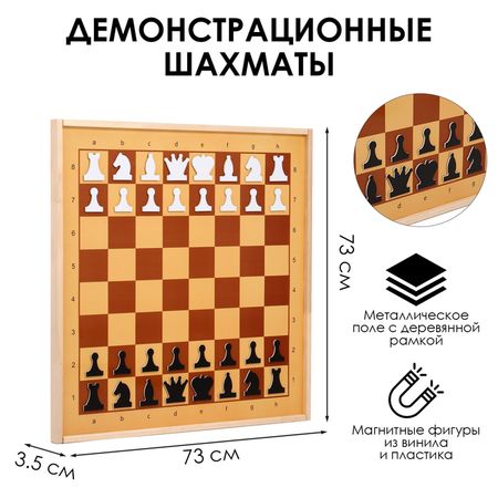 Шахматы демонстрационные Десятое Королевство, магнитные, 73×73 см