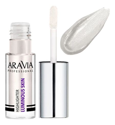 Хайлайтер для лица и тела с шиммером Highlighter Luminous Skin: 02 серебристый