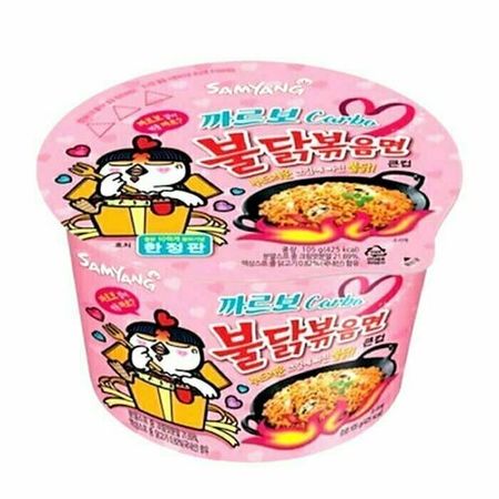Лапша Samyang Hot Chicken Flavor Ramen Carbo, со вкусом острой курицы и соуса карбонара, 105 г