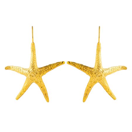 Lisa Smith Золотистые серьги морская звезда