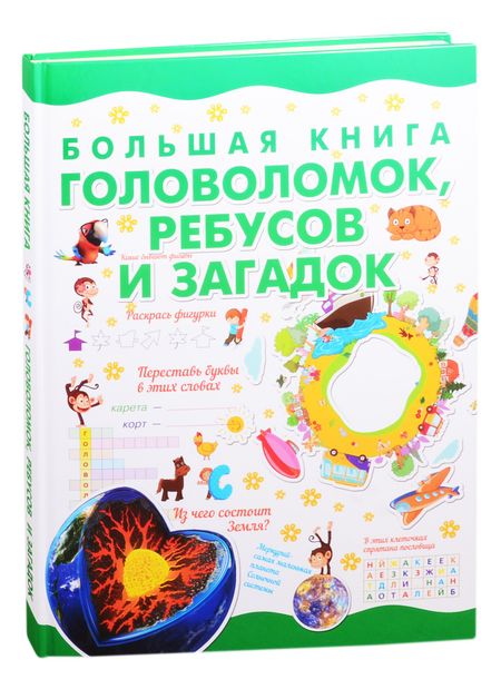 None Большая книга головоломок, ребусов и загадок