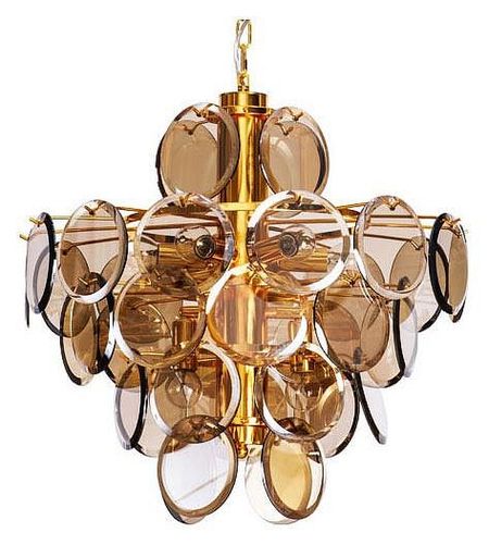 Люстра Divinare Chloe 756601 SP-8 цвет плафонаподвески Коньячный цвет арматуры Золото 64990₽