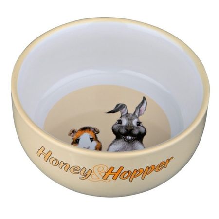 Trixie Миска керамическая с рисунком Honey amp Hopper 250 млф 11 см 558₽