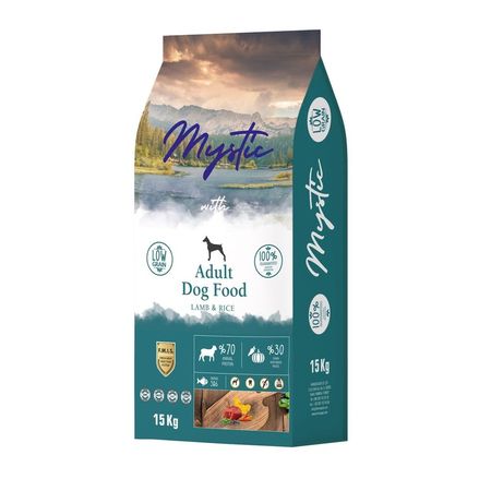 Mystic Adult Dog Food Lamb amp Rice полнорационный сухой корм для собак с ягненком и рисом 8706₽