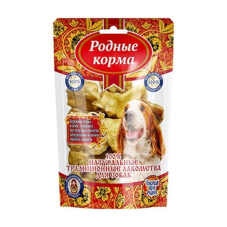 Родные Корма quotТрадиционные quot лакомство для собак хрустики говяжьи - 40 г 94₽