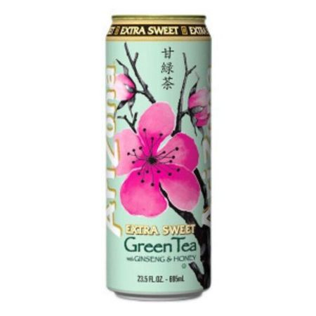 Напиток Arizona Extra Sweet Green Tea With Ginseng & Honey, 680 мл