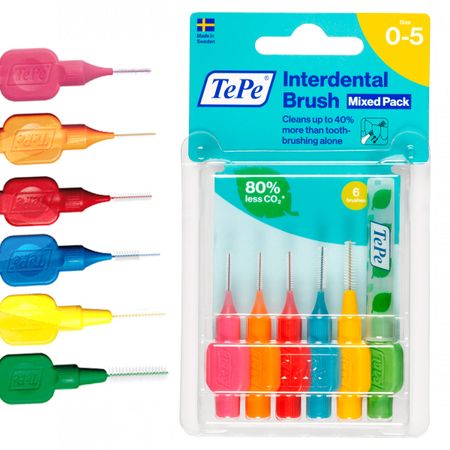 Межзубный ершик TePe Original mix 6 шт 790₽