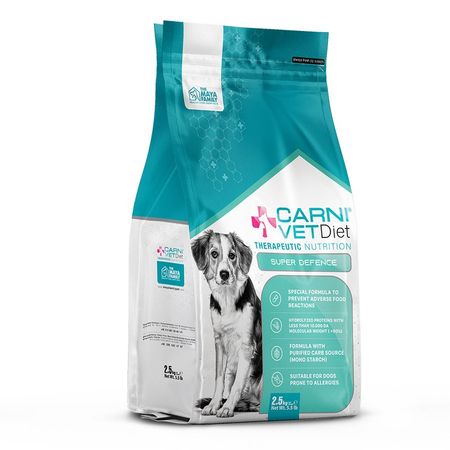Carni Vet Diet Dog Super Defense сухой корм для собак при пищевой непереносимости и аллергии диетический с лососем - 25 кг 3475₽