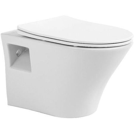 Унитаз Sintesi Rink SIN-TS-RNK-161 подвесной Белый с сиденьем Микролифт