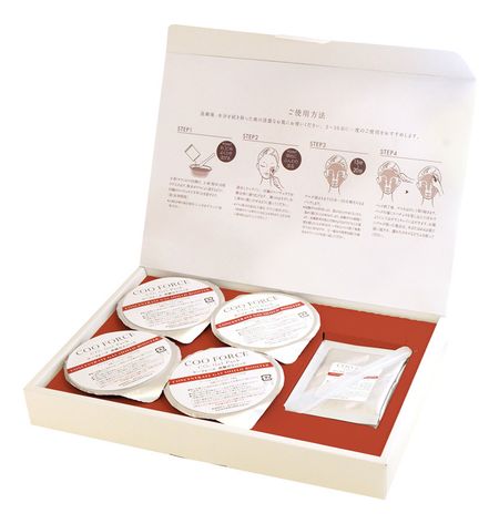 Гелевая карбоксимаска для лица Coo Force CO2 Gel Pack (гель 4*28г + порошок 4*2,8г)