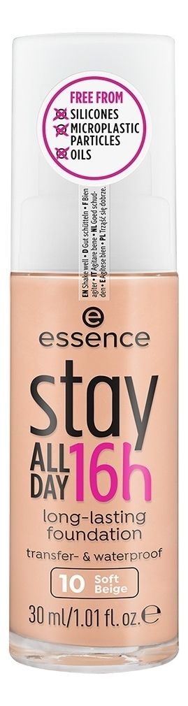 Тональная основа для лица Stay All Day 16h Long-Lasting Foundanation 30мл: 10 Soft Beige
