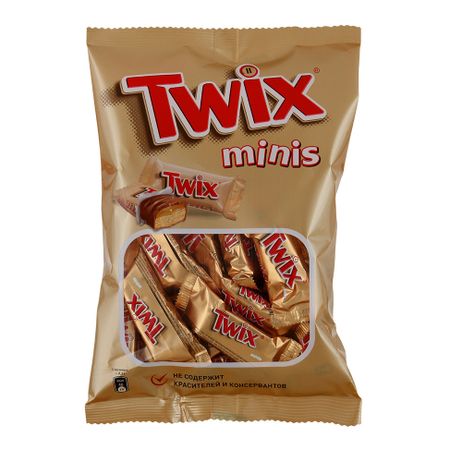 Печенье Twix minis песочное с карамелью 184 г