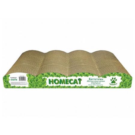 HOMECAT Мятная волна Свежая 5 баллов когтеточка из гофрокартона 50х22х6 см 681₽