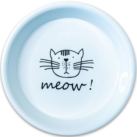MrKranch Meow миска для кошек керамическая белая - 200 мл 319₽