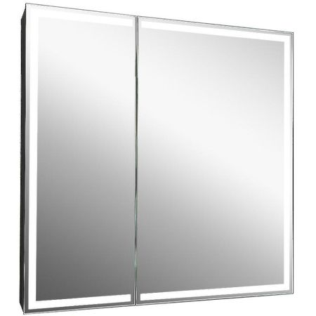 Зеркальный шкаф Континент Mirror Box black Led 80 МВК052 с подсветкой Черный 20885₽
