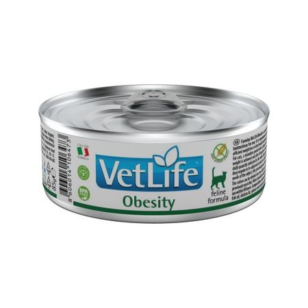 Farmina Vet Life Cat Obesity влажный корм для взрослых кошек при ожирении в консервах - 85 г 2561₽