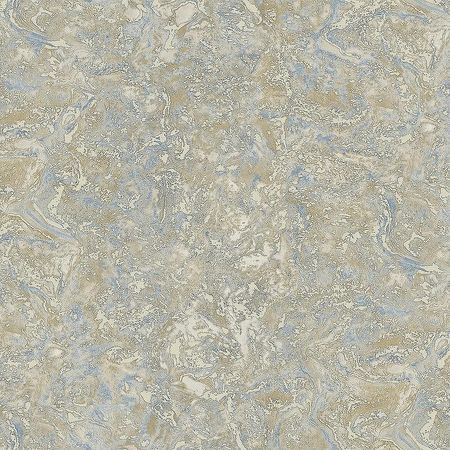 Обои Wiganford by Solo Hampton DTT2157 Винил на флизелине 1061005 БежевыйГолубойЗолото МраморШтукатурка 4160₽