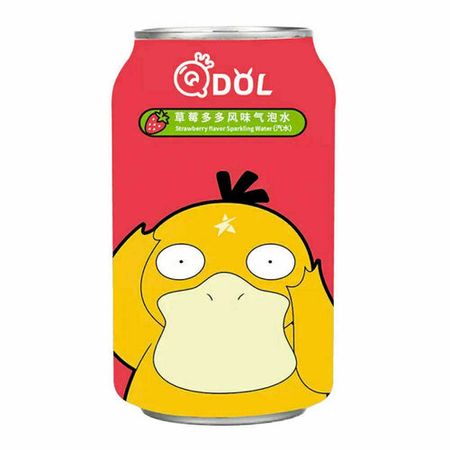 Газированный напиток QDol Pokemon со вкусом Клубники, 330 мл, в ассортименте