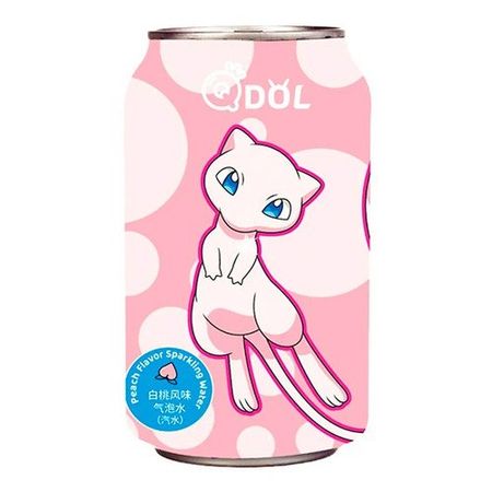 Газированный напиток QDol Pokemon со вкусом Персика, 330 мл, в ассортименте