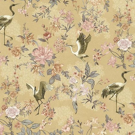 Обои Yien Feerie 3501-6 Винил на флизелине 10610 БежевыйРазноцветный ПтицыЦветы 3950₽