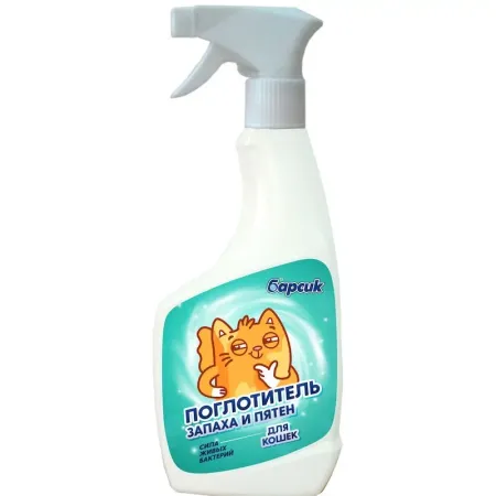 Барсик спрей поглотитель запаха для взрослых кошек - 500 мл 142₽