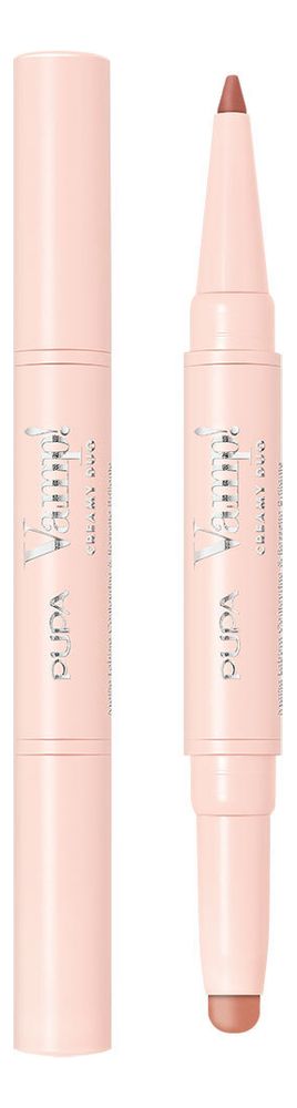 Помада-карандаш для губ 2 в 1 Vamp! Creamy Duo: 003 Теплый нюд