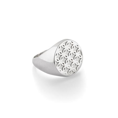 LUSIN Jewelry Печатка из серебра VARDUÍ signet ring с орнаментом