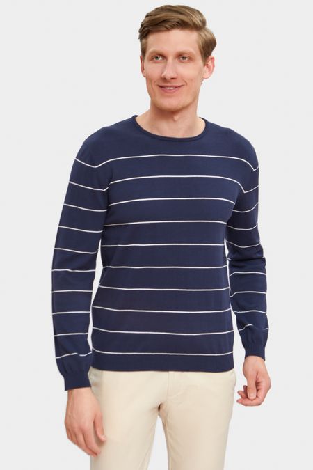 Джемпер из хлопка в полоску 5990₽