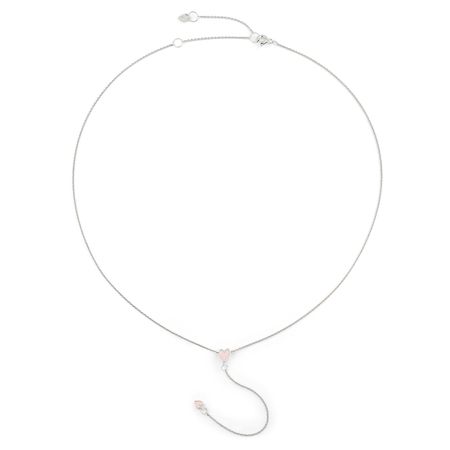 УРА jewelry Подвеска-галстук из серебра сердце с эмалью