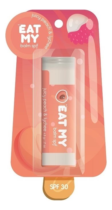 Бальзам для губ Сочный персик-личи Juicy Peach &amp; Lychee SPF30 4,8г