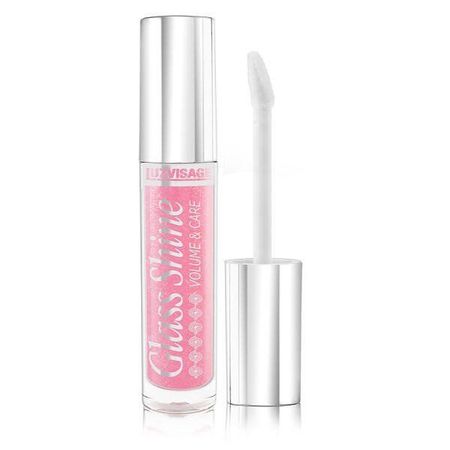 Блеск д/губ розовый искрящийся Glass Shine Luxvisage тон 08 3мл