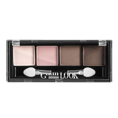 Тени для век молочный шоколад 4-х цветные Glam Look Luxvisage тон 1 2г