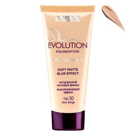 Крем тональный rose Beige Skin soft matte blur effect Evolution Luxvisage 35г тон 30