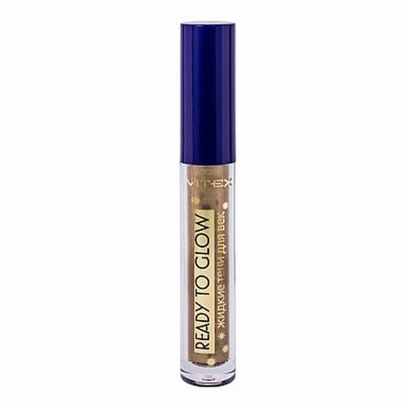 Тени для век жидкие тон 108 Bronze shine Ready To Glow Витэкс 3,6г
