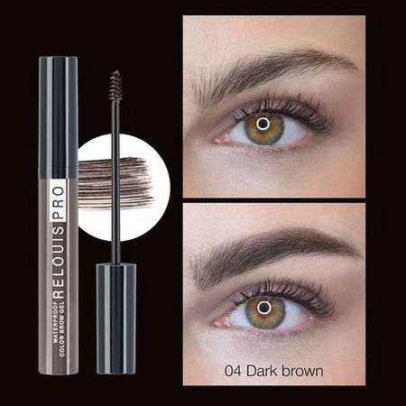 Гель для бровей водостойкий оттеночный Pro Relouis 6г тон 04 Dark brown