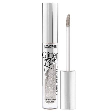 Тени для век жидкие Glitter Rock Luxvisage 3мл тон 301 Silver Rain