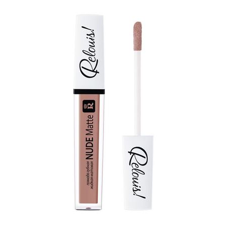 Помада губная жидкая матовая Nude matte complimenti Relouis 4,5г тон 24 Универсальный бежевый