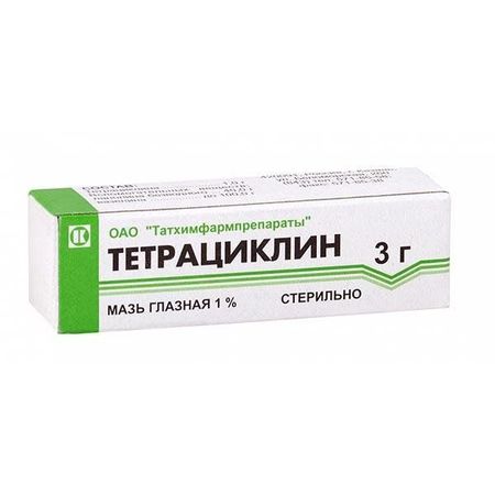 Тетрациклин мазь глазная 1% 3г