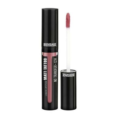 Губная помада жидкая тон 104 Lilac Nude Matt Tattoo No Transfer 12H Luxvisage 3,8мл