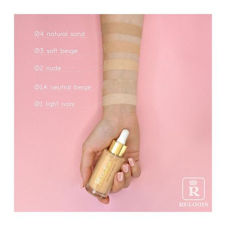 Крем тональный-флюид c сатиновым финишем Paradiso Relouis 30мл тон 01А Neutral beige