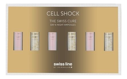 Коллагеновая эмульсия для дневного и ночного ухода за кожей лица Cell Shock The Swiss Cure 6*5мл