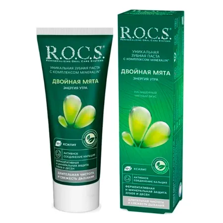 Зубная паста ROCS Двойная Мята 390₽