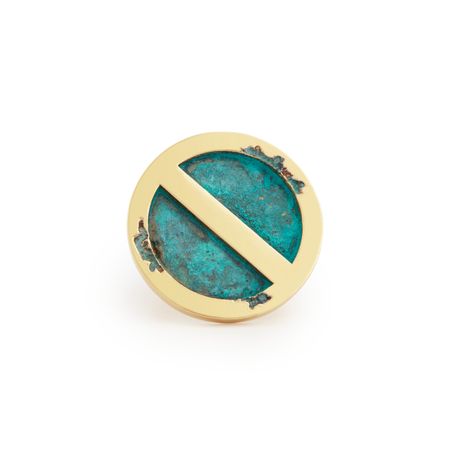 AMARIN Jewelry Позолоченное бронзовое кольцо 