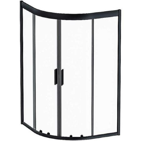 Душевой уголок AMPM Gem 90х90 W90G-401A090BT профиль Черный матовый стекло прозрачное 33490₽