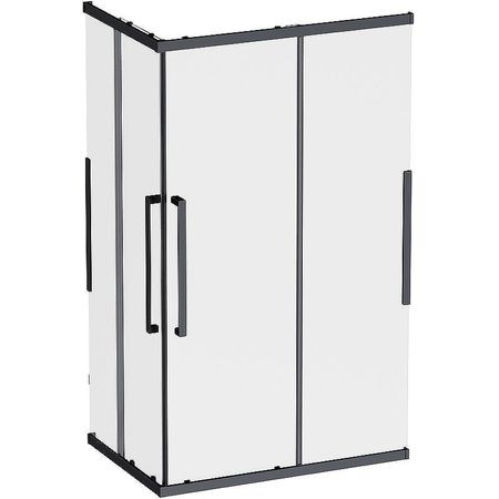 Душевой уголок AMPM Func 120x80 W84G-403-12080-BТ профиль Черный матовый стекло прозрачное 94790₽