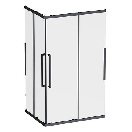 Душевой уголок AMPM Func 120x90 W84G-403-12090-BT профиль Черный матовый стекло прозрачное 96090₽