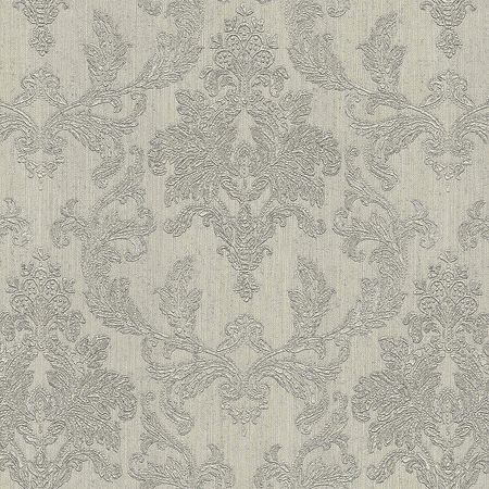 Обои Emiliana Parati Tesori dOriente 97237 Винил на флизелине 1061005 БежевыйСеребряный Дамаск 11950₽