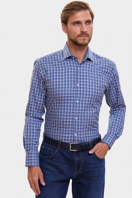 Рубашка из хлопка в клетку 4990₽